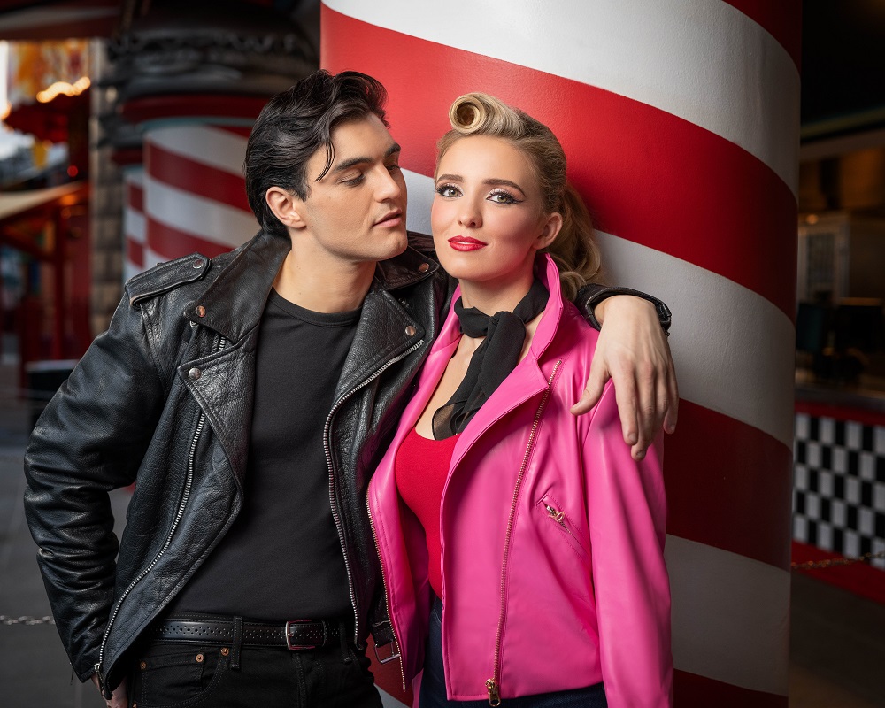 Joseph Spanti and Annelise Hall in GREASE (c) Hugh Stewart
