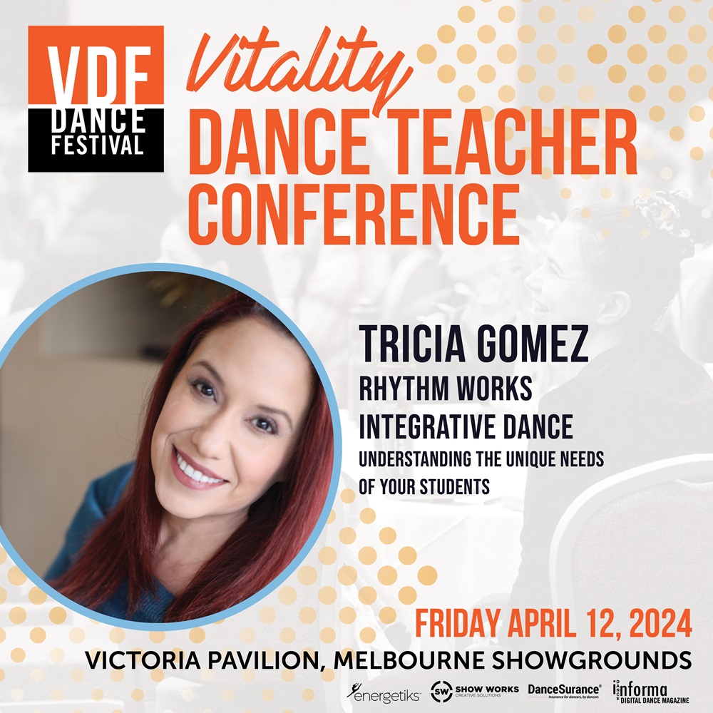 VDF Vitality Dance Teacher Conference, Tricia Gomez, Image credit VDF