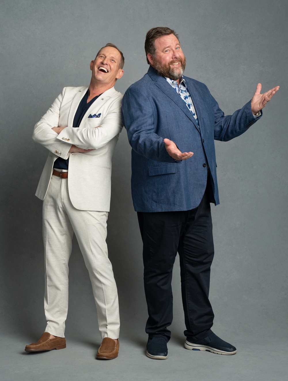 Todd McKenney and Shane Jacobson in THE ODD COUPLE (c) Hugh Stewart