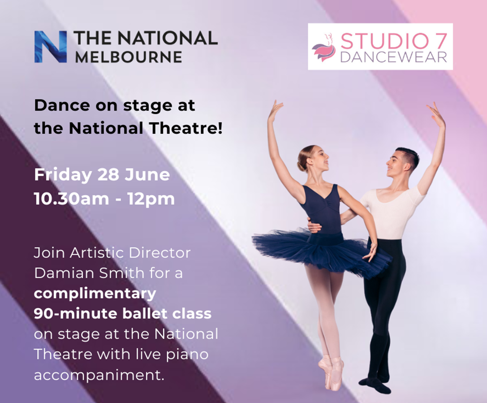 Enjoy a complimentary ballet class with Damian Smith